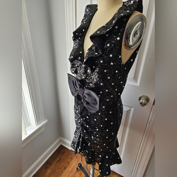 NWT! Giambattista Valli × H&M Sequin Mini Cocktail Dress - Picture 6 of 12